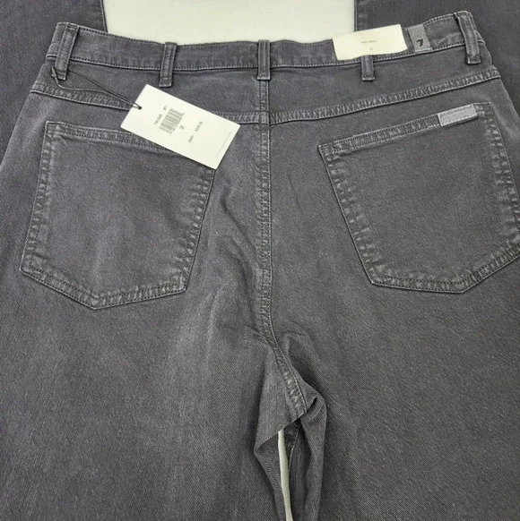 7 For All Mankind Black Tall Boot Distressed Style Denim Jeans - Picture 10 of 11